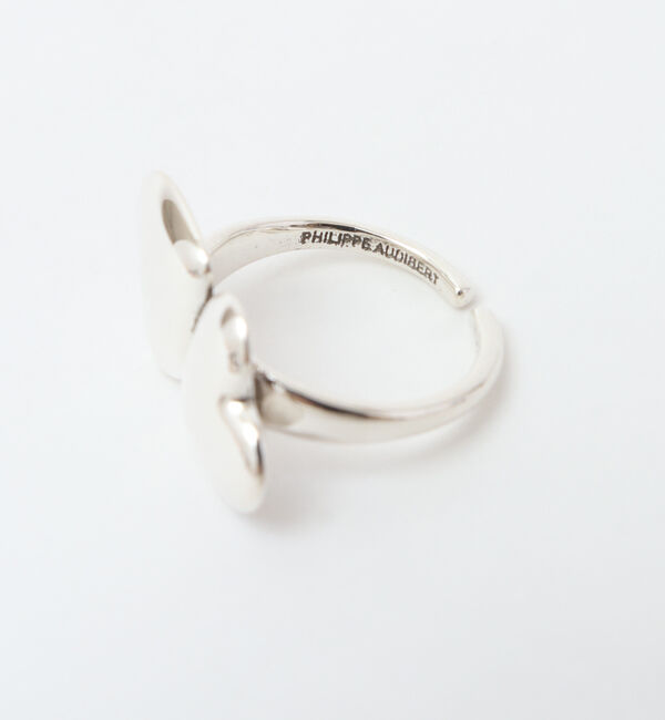 TIARA「【PHILIPPE AUDIBERT/フィリップオーディベール】ダブルハートリング」|リング|