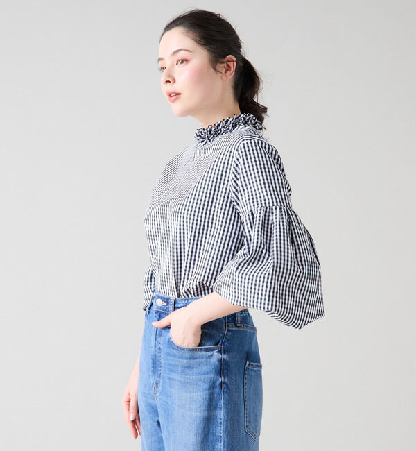 TIARA「【MARILYN MOON/マリリンムーン】フリルネックブラウス（4251-140）」|シャツ・ブラウス|