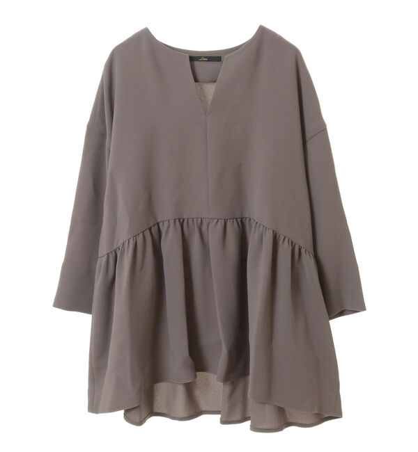 Liesse「ペプラムブラウス」|シャツ・ブラウス|モカ