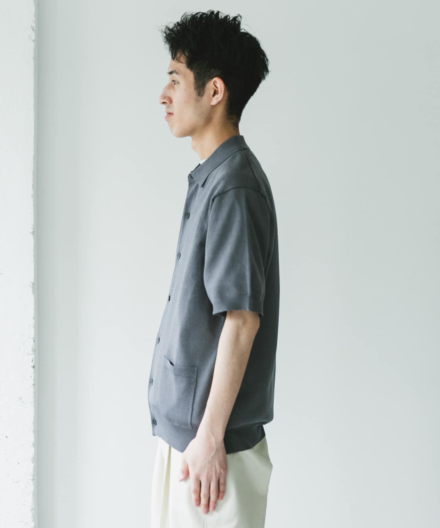 URBAN RESEARCH DOORS「リネンライクショートスリーブシャツカーディガン」|カーディガン|