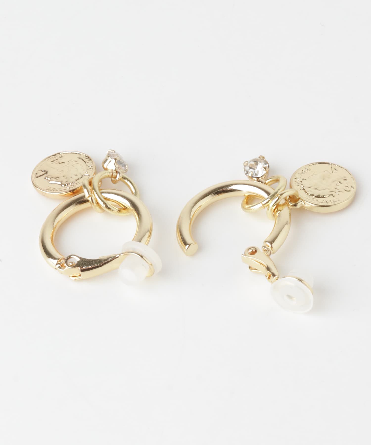 SMELLY「コインガラスフープマルチWAYイヤリング」|イヤリング|