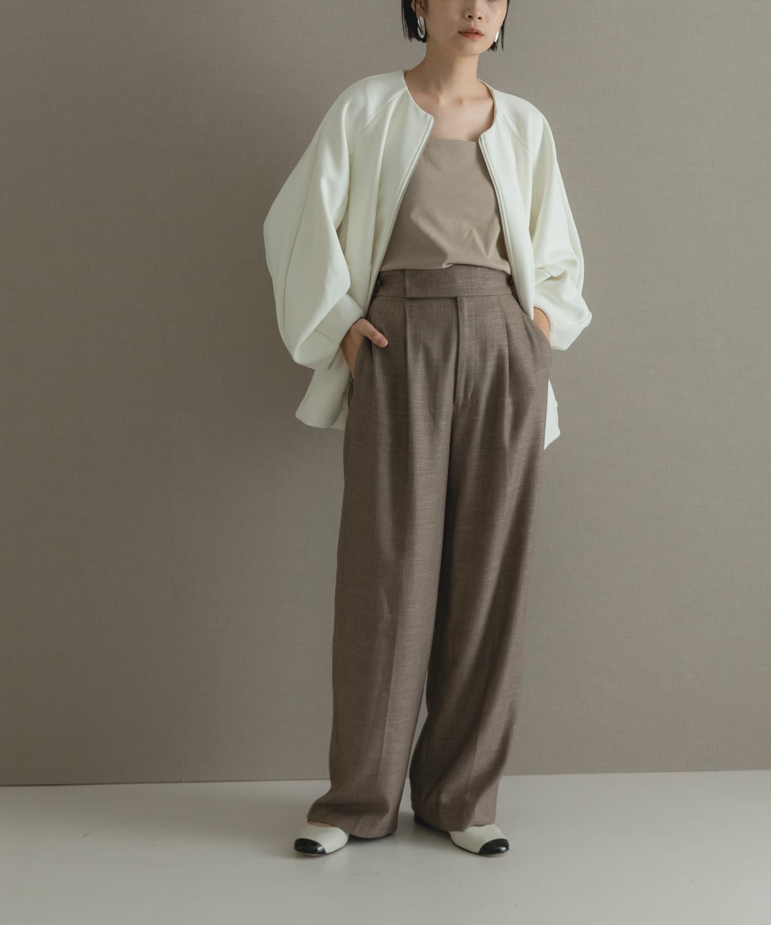 URBAN RESEARCH ROSSO「ダンボールミドルコート」|ノーカラーコート|