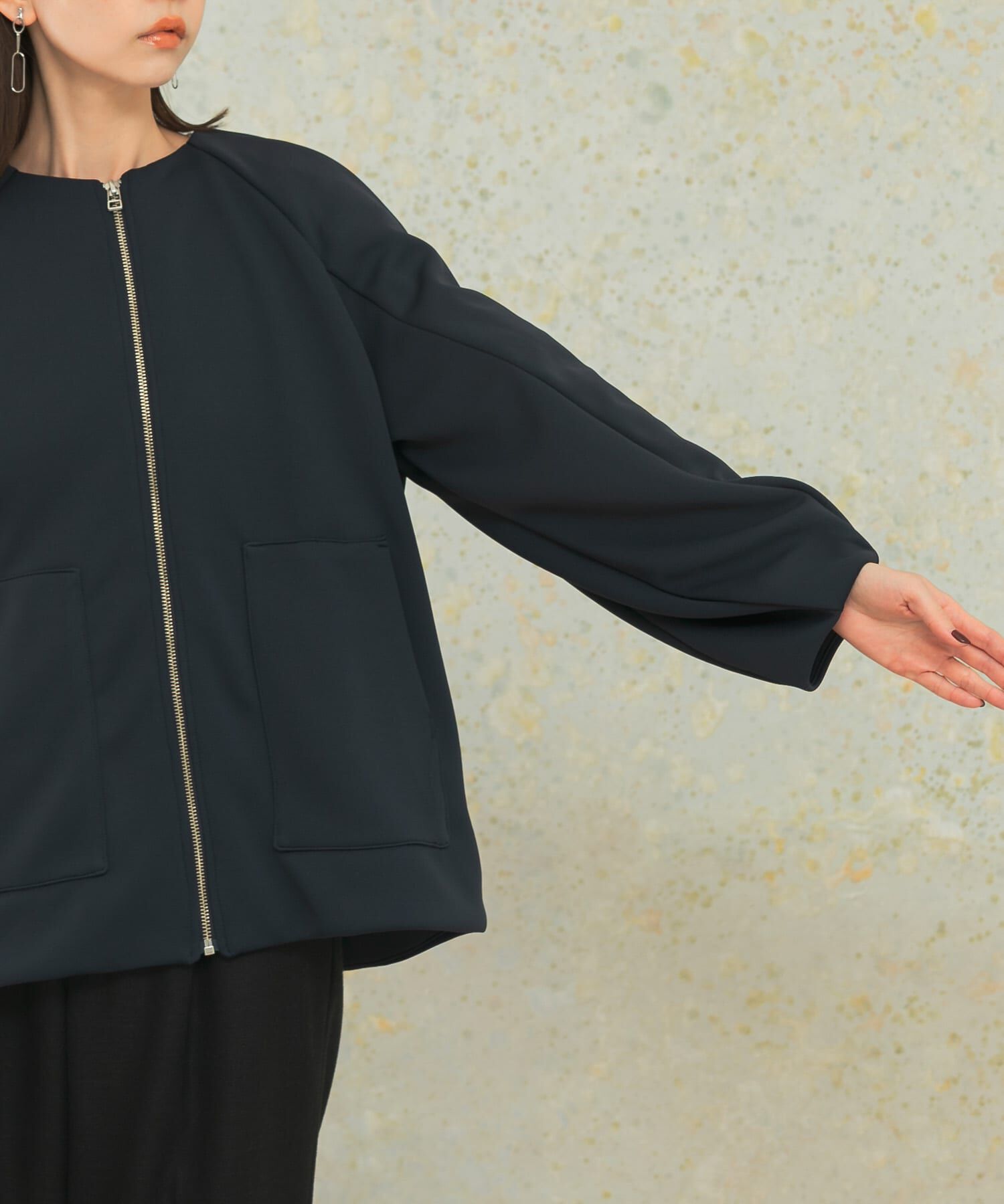 URBAN RESEARCH ROSSO「ダンボールミドルコート」|ノーカラーコート|