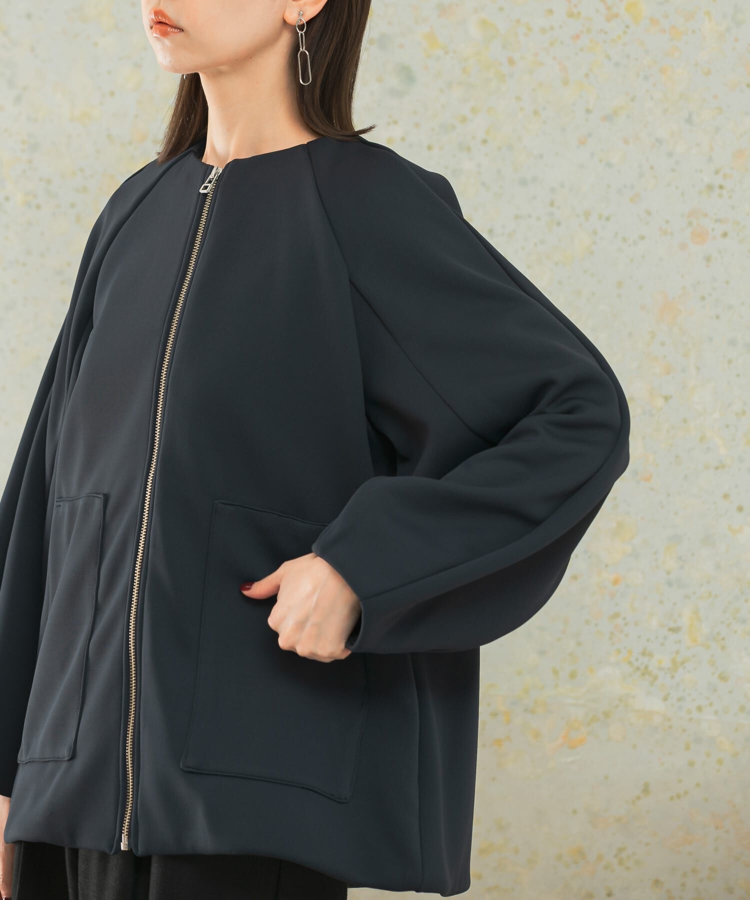 URBAN RESEARCH ROSSO「ダンボールミドルコート」|ノーカラーコート|