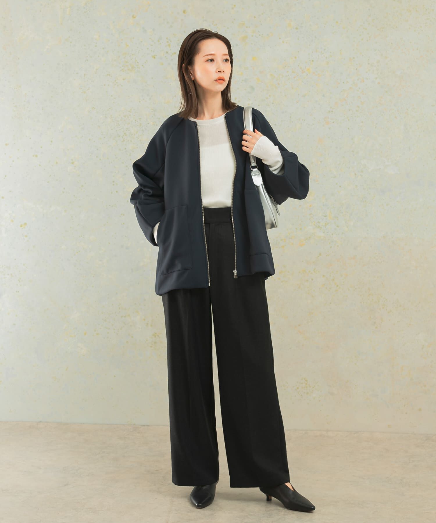 URBAN RESEARCH ROSSO「ダンボールミドルコート」|ノーカラーコート|