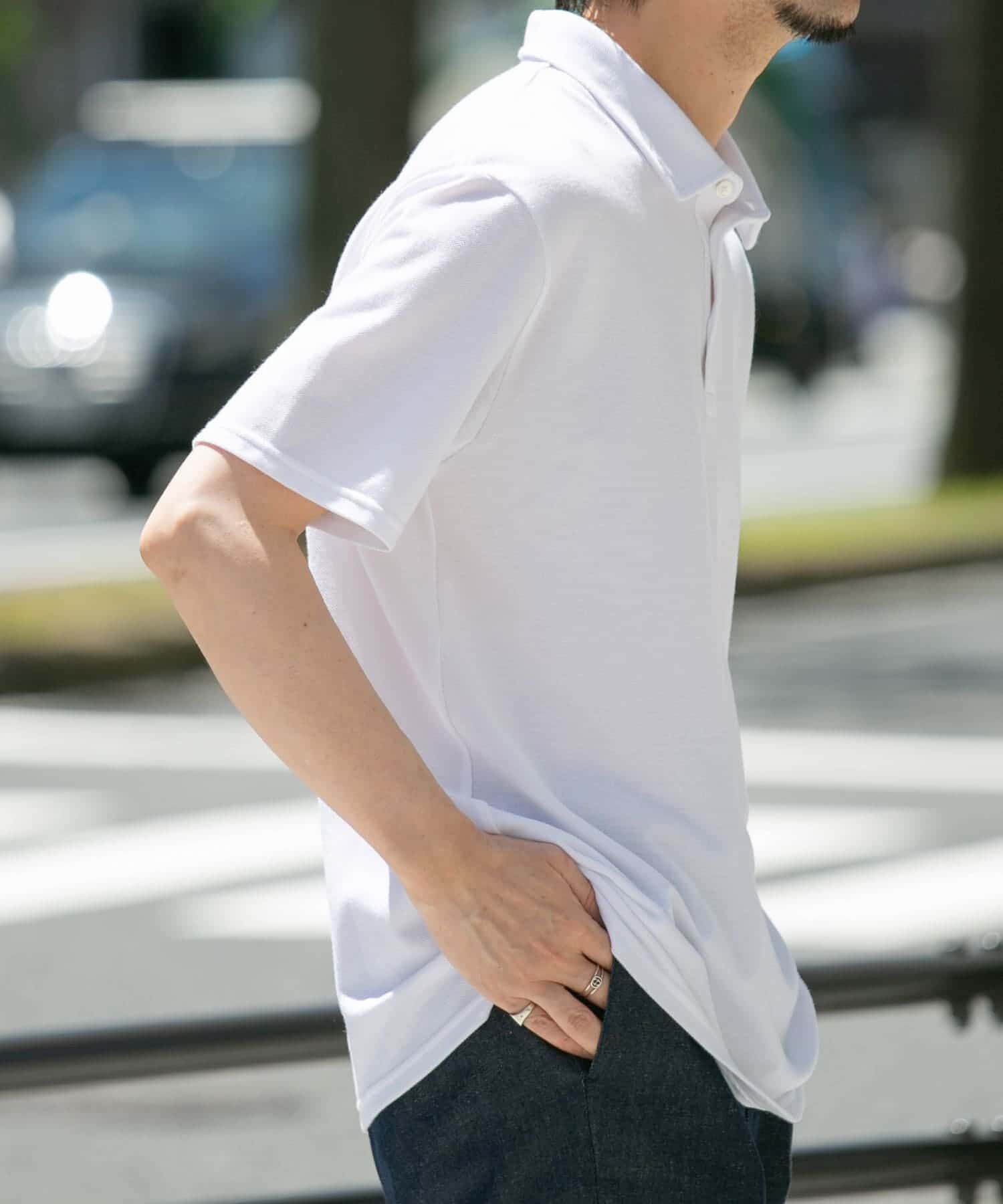 URBAN RESEARCH ROSSO「『XLサイズあり』ハイパフォーマンス鹿の子ポロシャツ」|ポロシャツ|