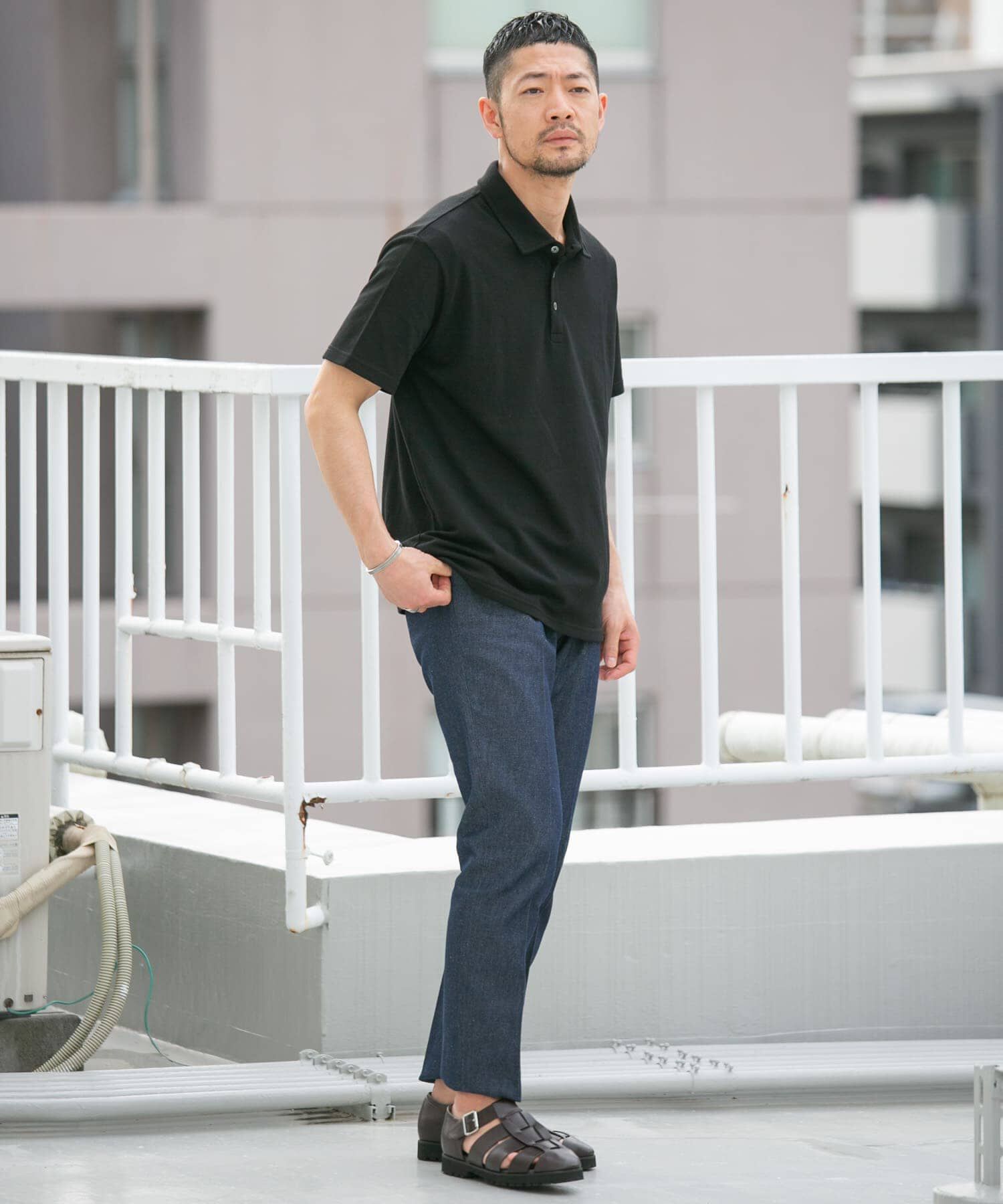 URBAN RESEARCH ROSSO「『XLサイズあり』ハイパフォーマンス鹿の子ポロシャツ」|ポロシャツ|