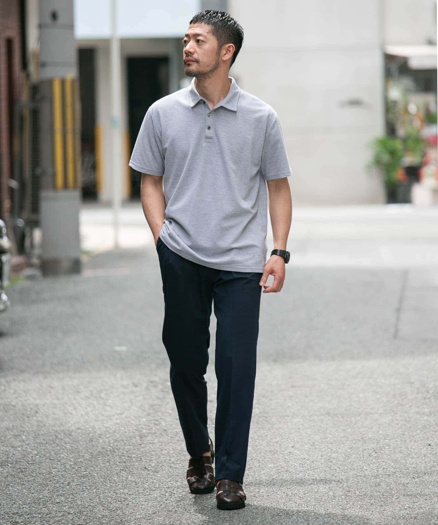 URBAN RESEARCH ROSSO「『XLサイズあり』ハイパフォーマンス鹿の子ポロシャツ」|ポロシャツ|