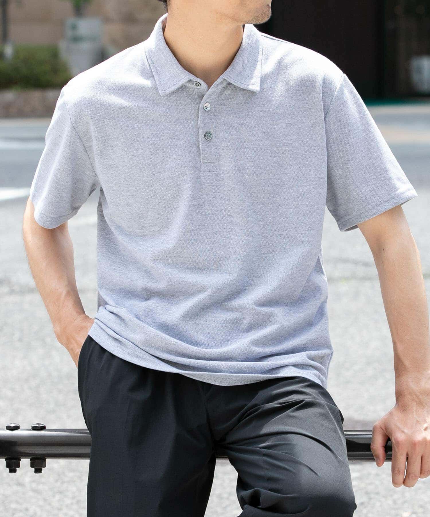 URBAN RESEARCH ROSSO「『XLサイズあり』ハイパフォーマンス鹿の子ポロシャツ」|ポロシャツ|