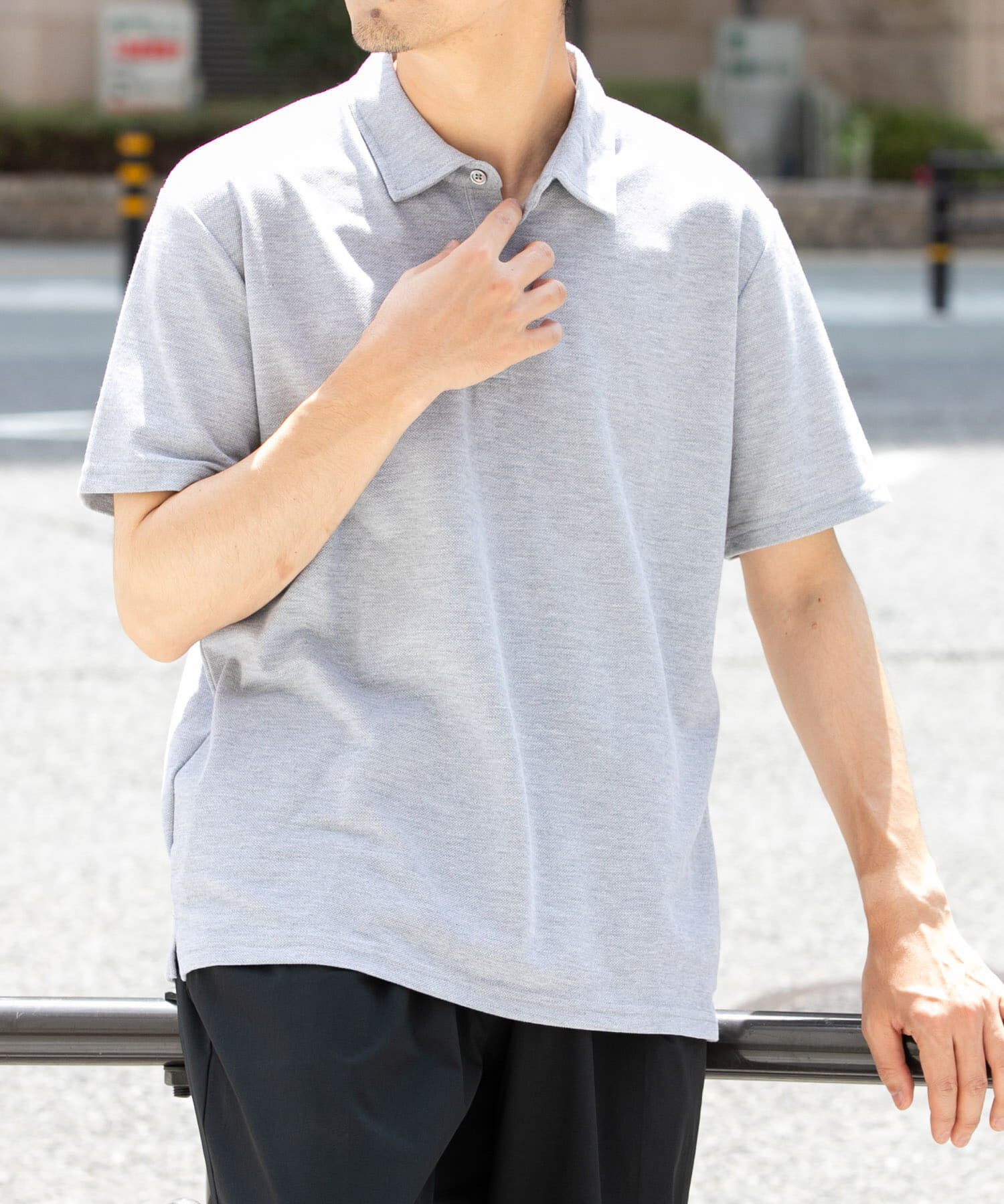 URBAN RESEARCH ROSSO「『XLサイズあり』ハイパフォーマンス鹿の子ポロシャツ」|ポロシャツ|