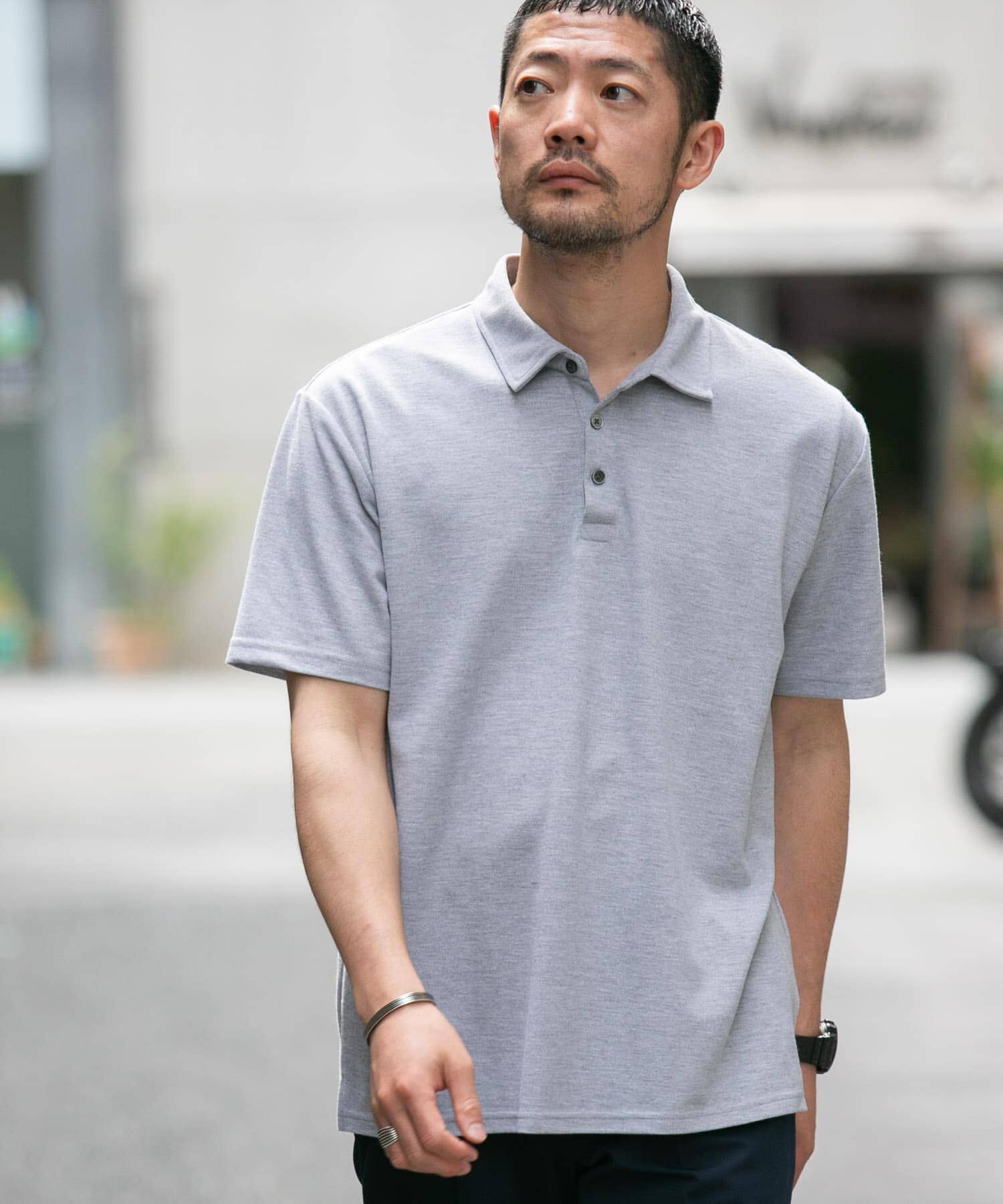 URBAN RESEARCH ROSSO「『XLサイズあり』ハイパフォーマンス鹿の子ポロシャツ」|ポロシャツ|