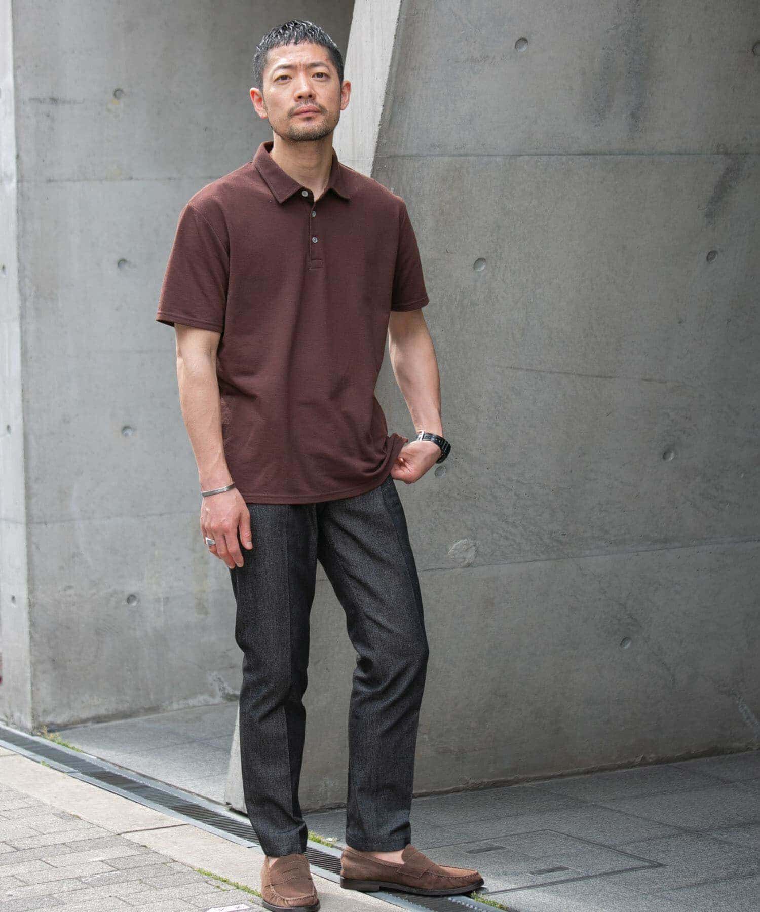 URBAN RESEARCH ROSSO「『XLサイズあり』ハイパフォーマンス鹿の子ポロシャツ」|ポロシャツ|