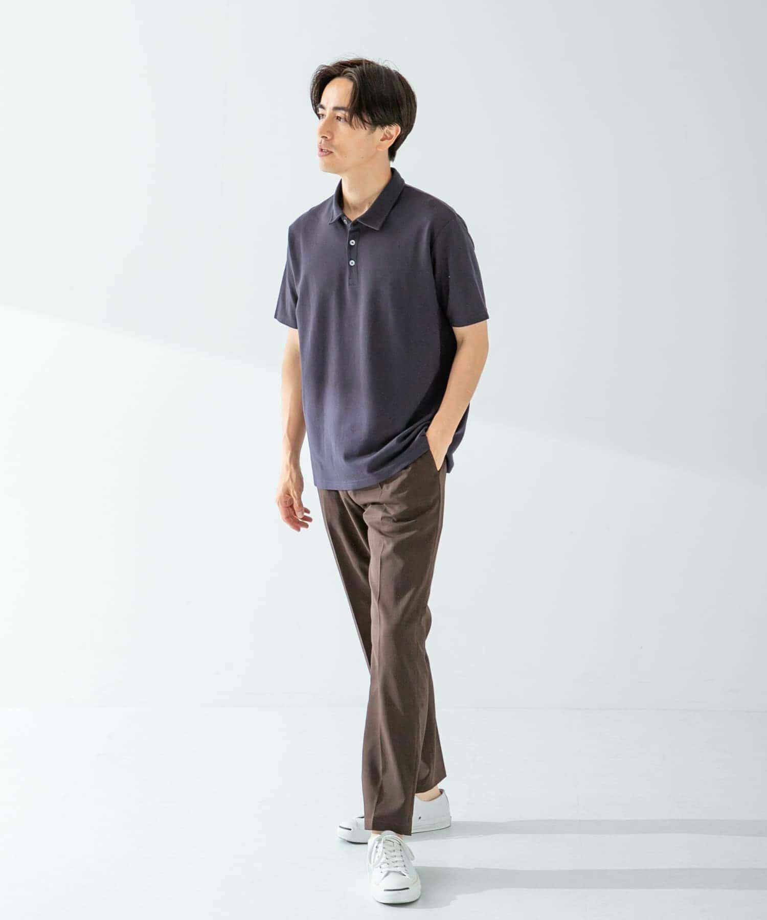 URBAN RESEARCH ROSSO「『XLサイズあり』ハイパフォーマンス鹿の子ポロシャツ」|ポロシャツ|