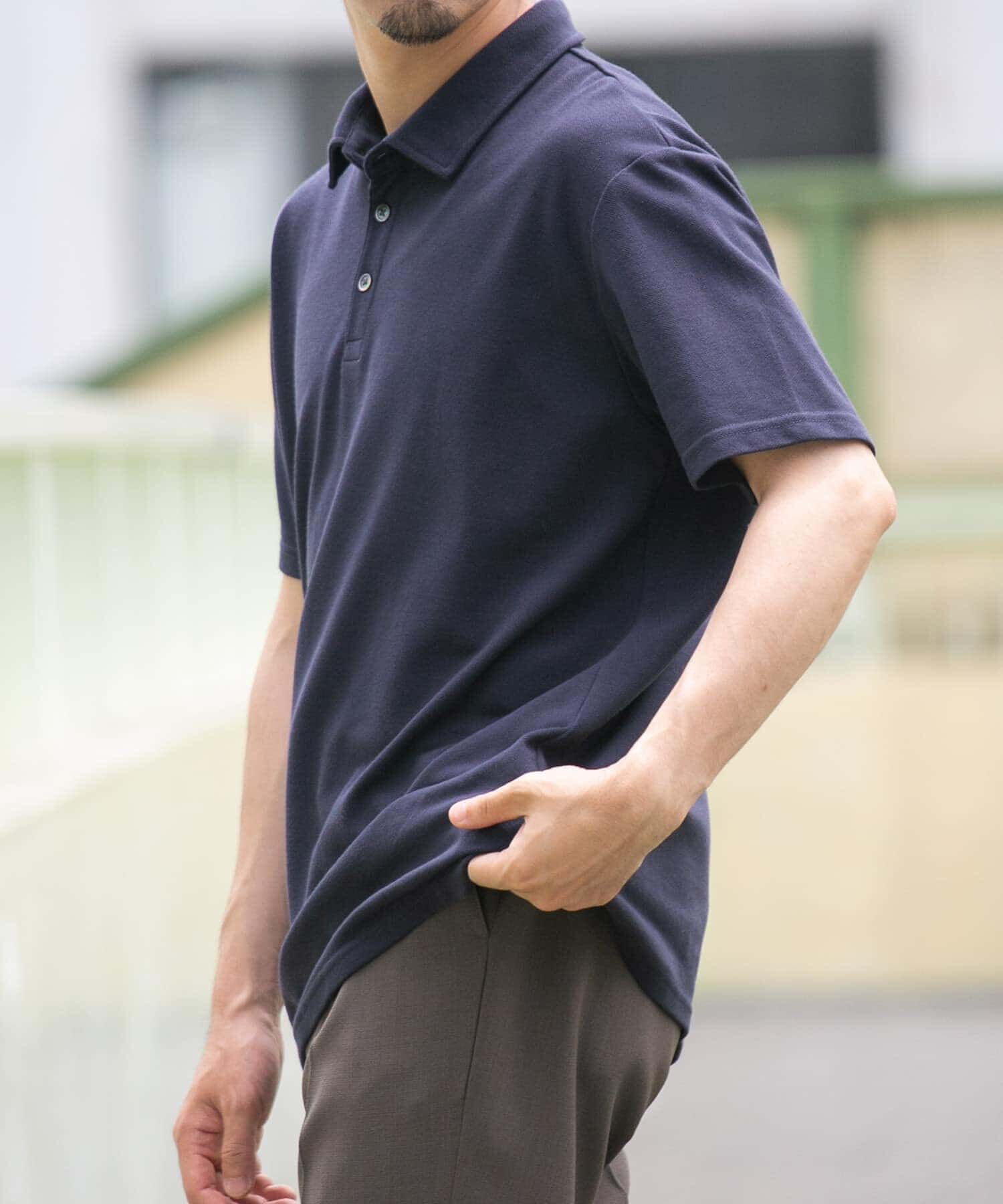 URBAN RESEARCH ROSSO「『XLサイズあり』ハイパフォーマンス鹿の子ポロシャツ」|ポロシャツ|