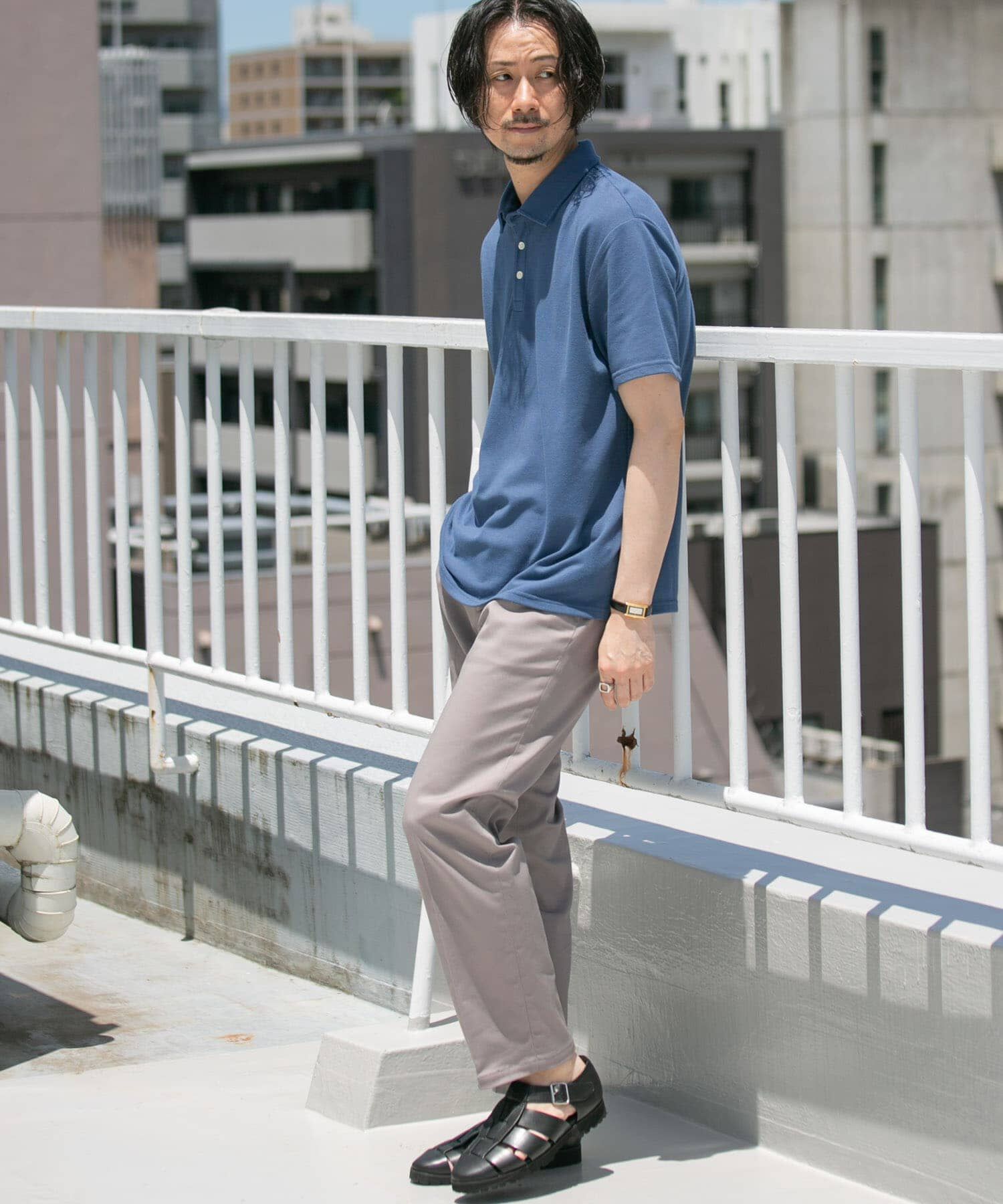 URBAN RESEARCH ROSSO「『XLサイズあり』ハイパフォーマンス鹿の子ポロシャツ」|ポロシャツ|