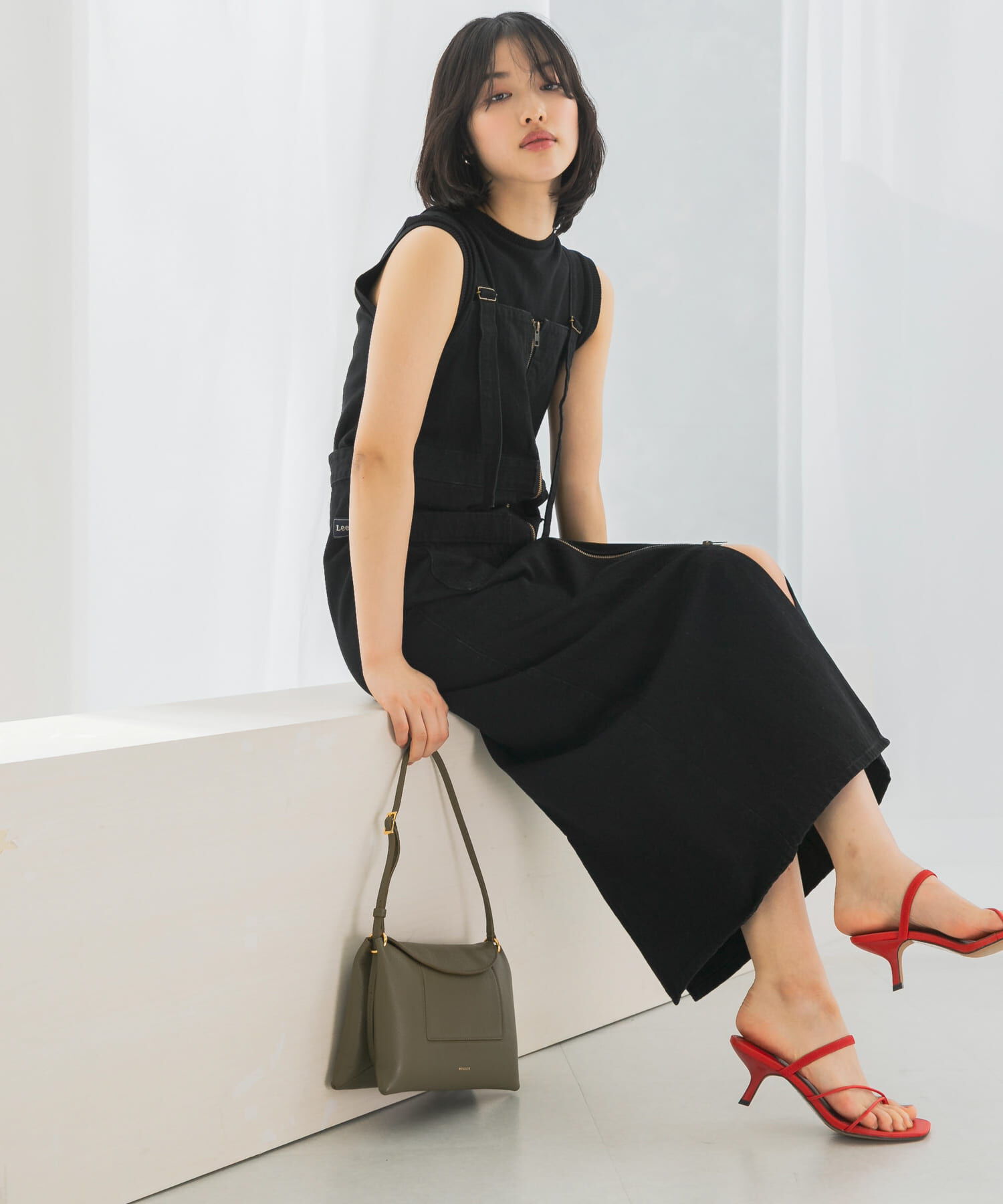 URBAN RESEARCH ROSSO「『別注』Lee&times;ROSSO　ILINE SALOPETTE SKIRT」|ワンピース|