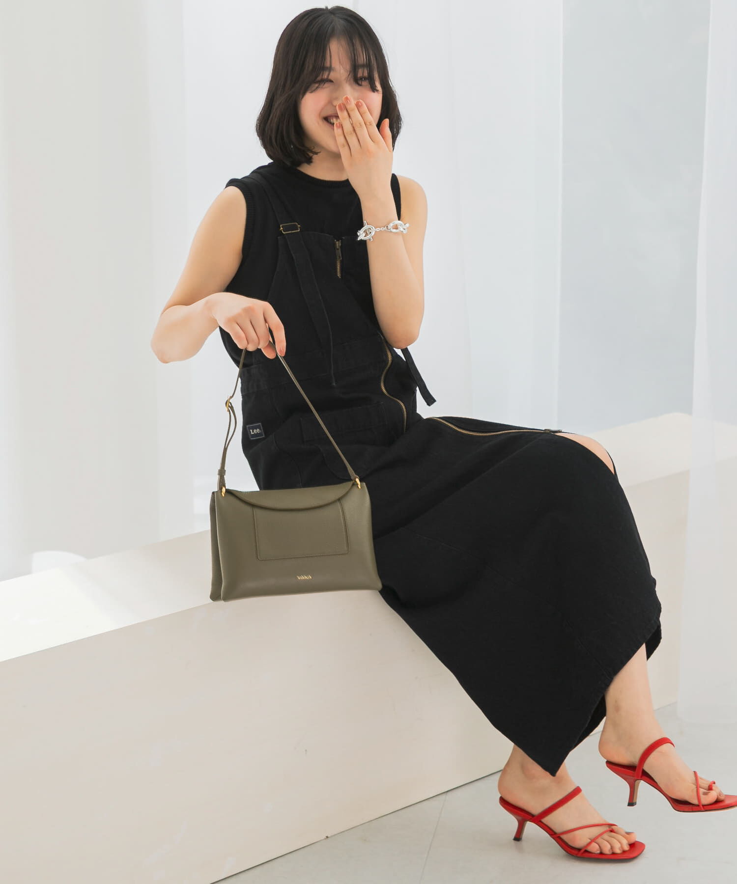 URBAN RESEARCH ROSSO「『別注』Lee&times;ROSSO　ILINE SALOPETTE SKIRT」|ワンピース|