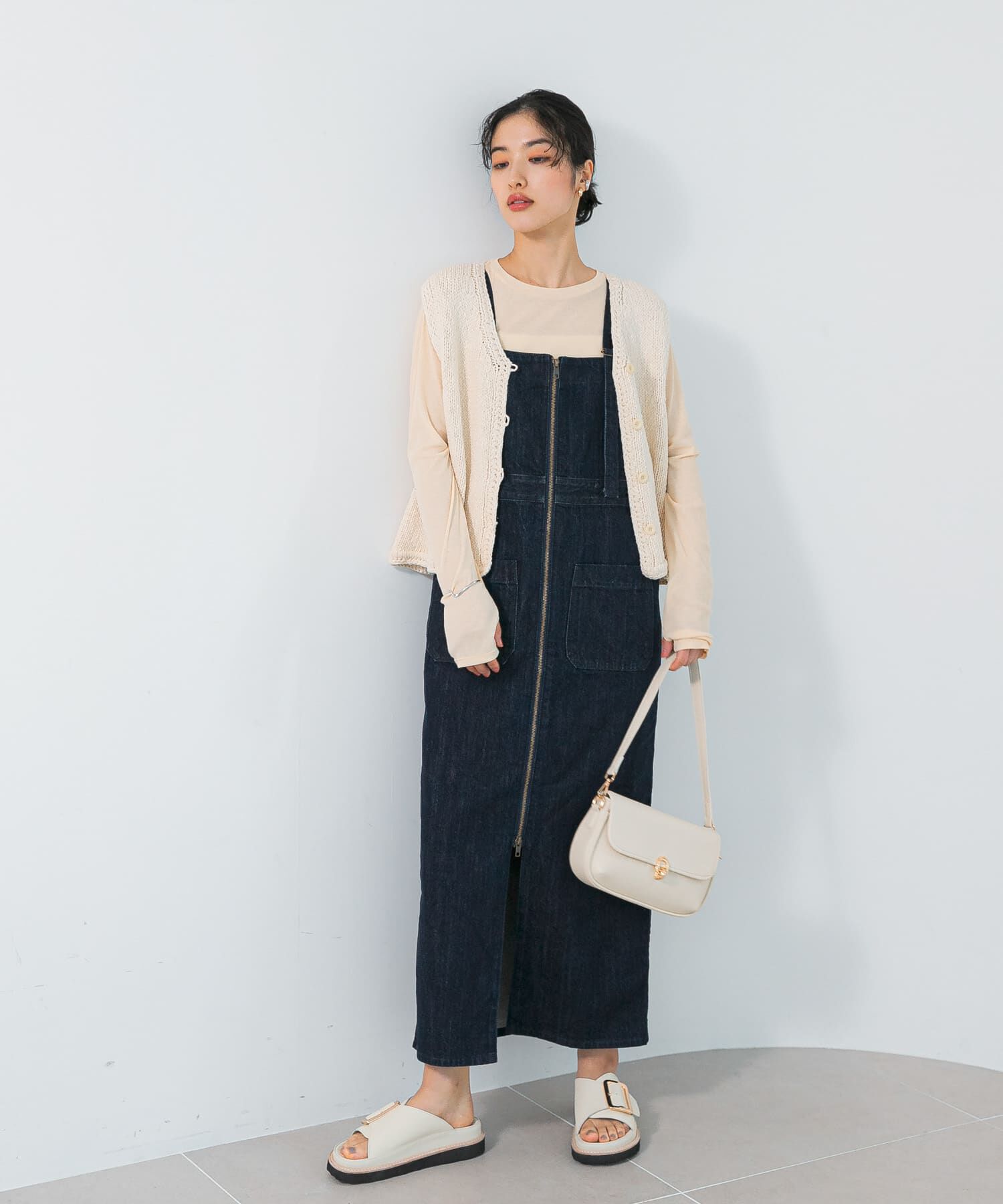 URBAN RESEARCH ROSSO「『別注』Lee&times;ROSSO　ILINE SALOPETTE SKIRT」|ワンピース|