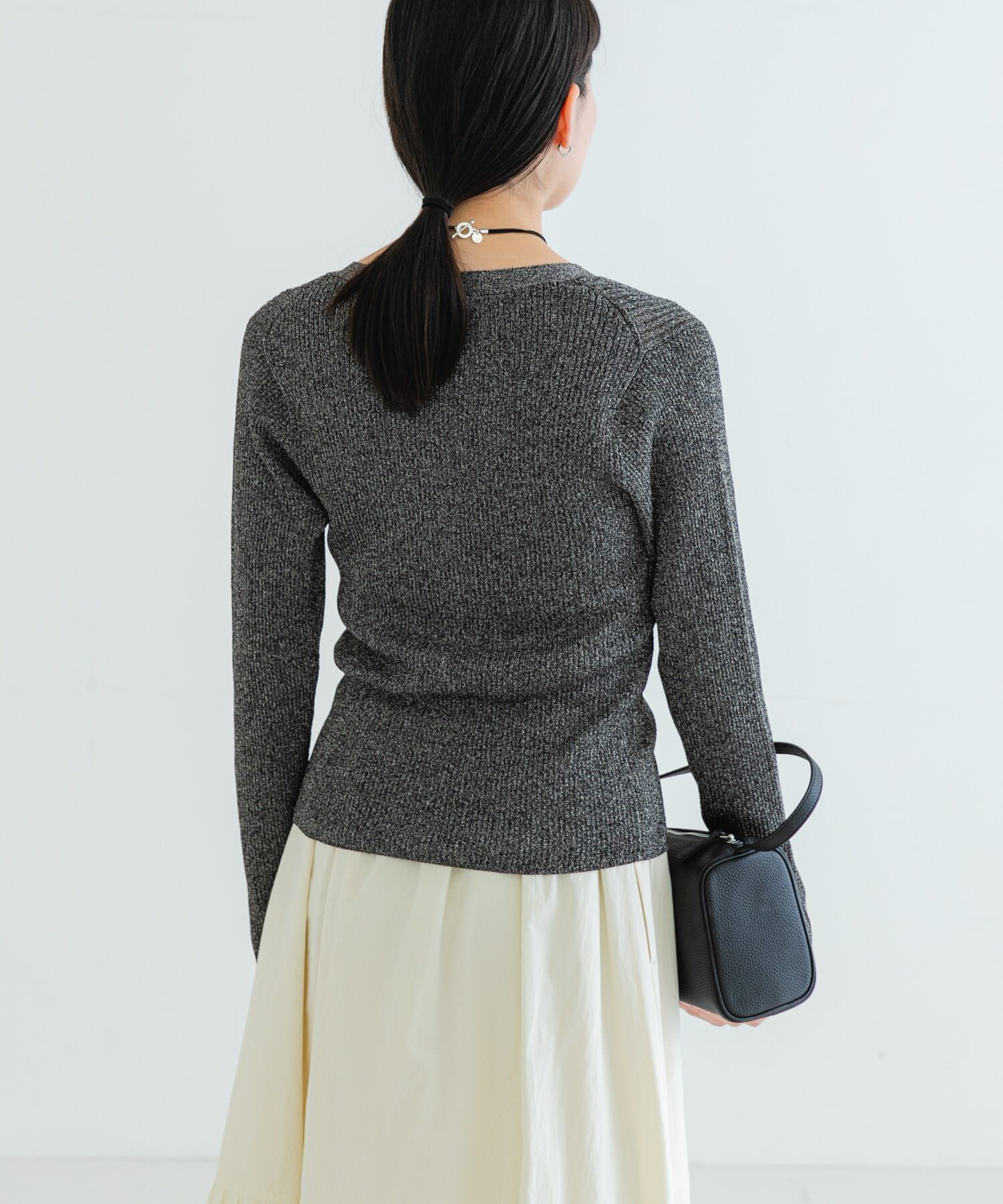 URBAN RESEARCH「ラメリブニットカーディガン」|カーディガン|