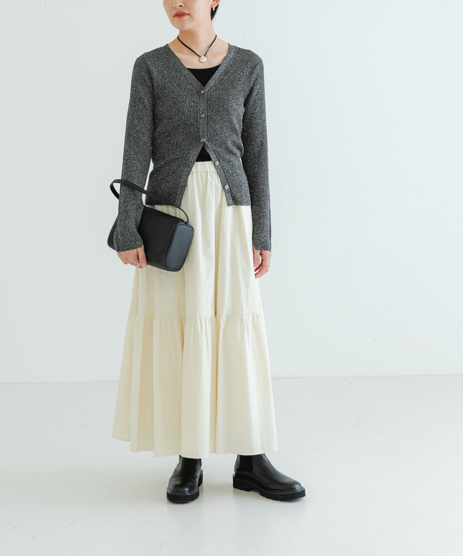 URBAN RESEARCH「ラメリブニットカーディガン」|カーディガン|