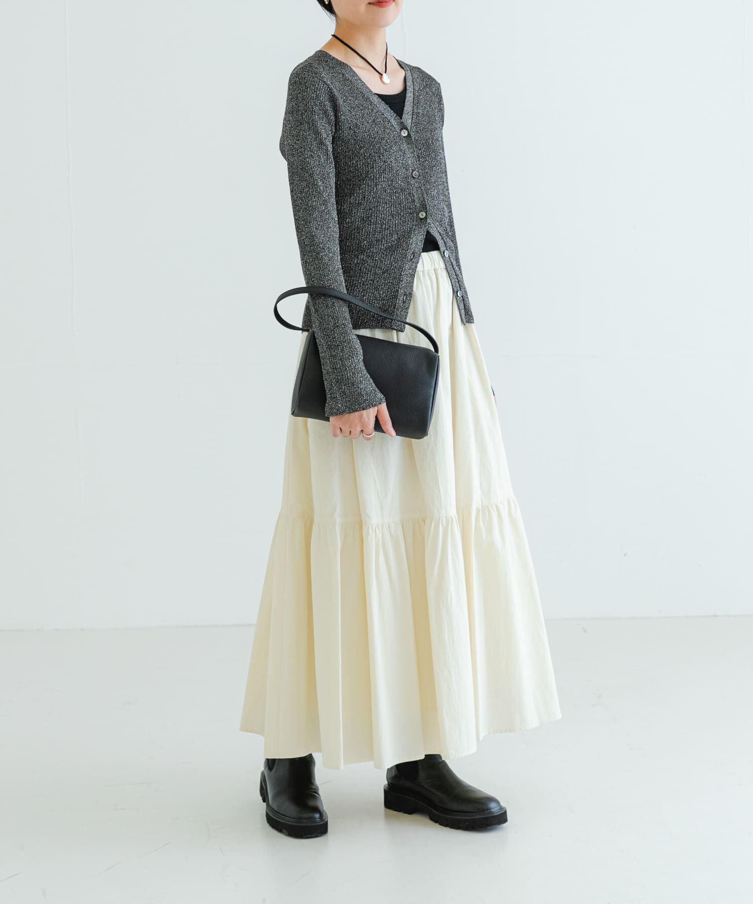 URBAN RESEARCH「ラメリブニットカーディガン」|カーディガン|