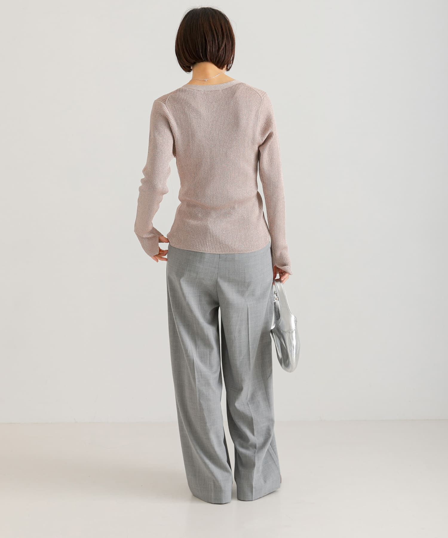 URBAN RESEARCH「ラメリブニットカーディガン」|カーディガン|