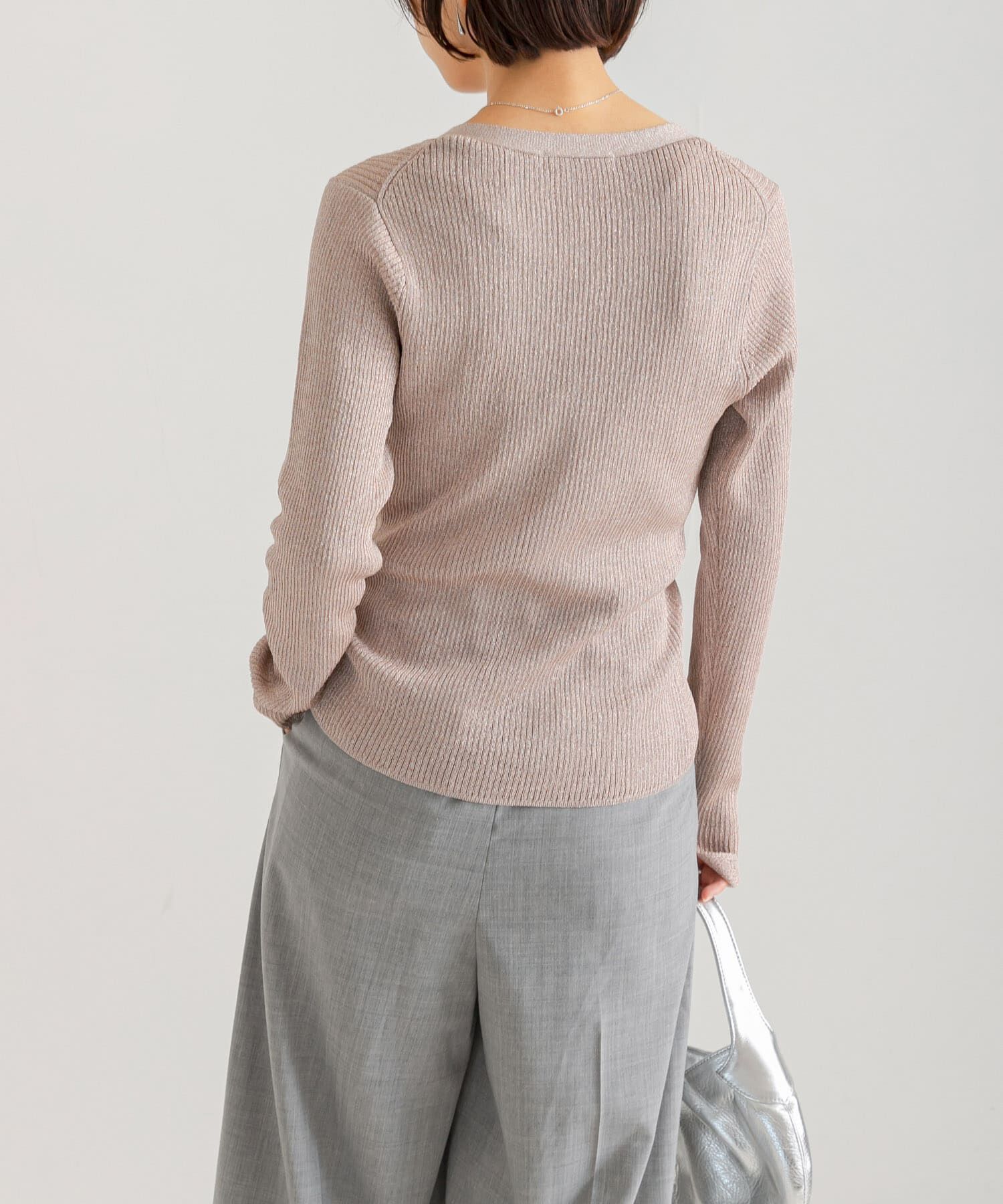 URBAN RESEARCH「ラメリブニットカーディガン」|カーディガン|