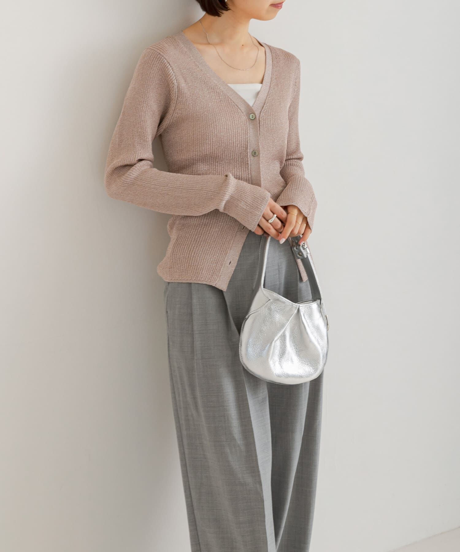 URBAN RESEARCH「ラメリブニットカーディガン」|カーディガン|