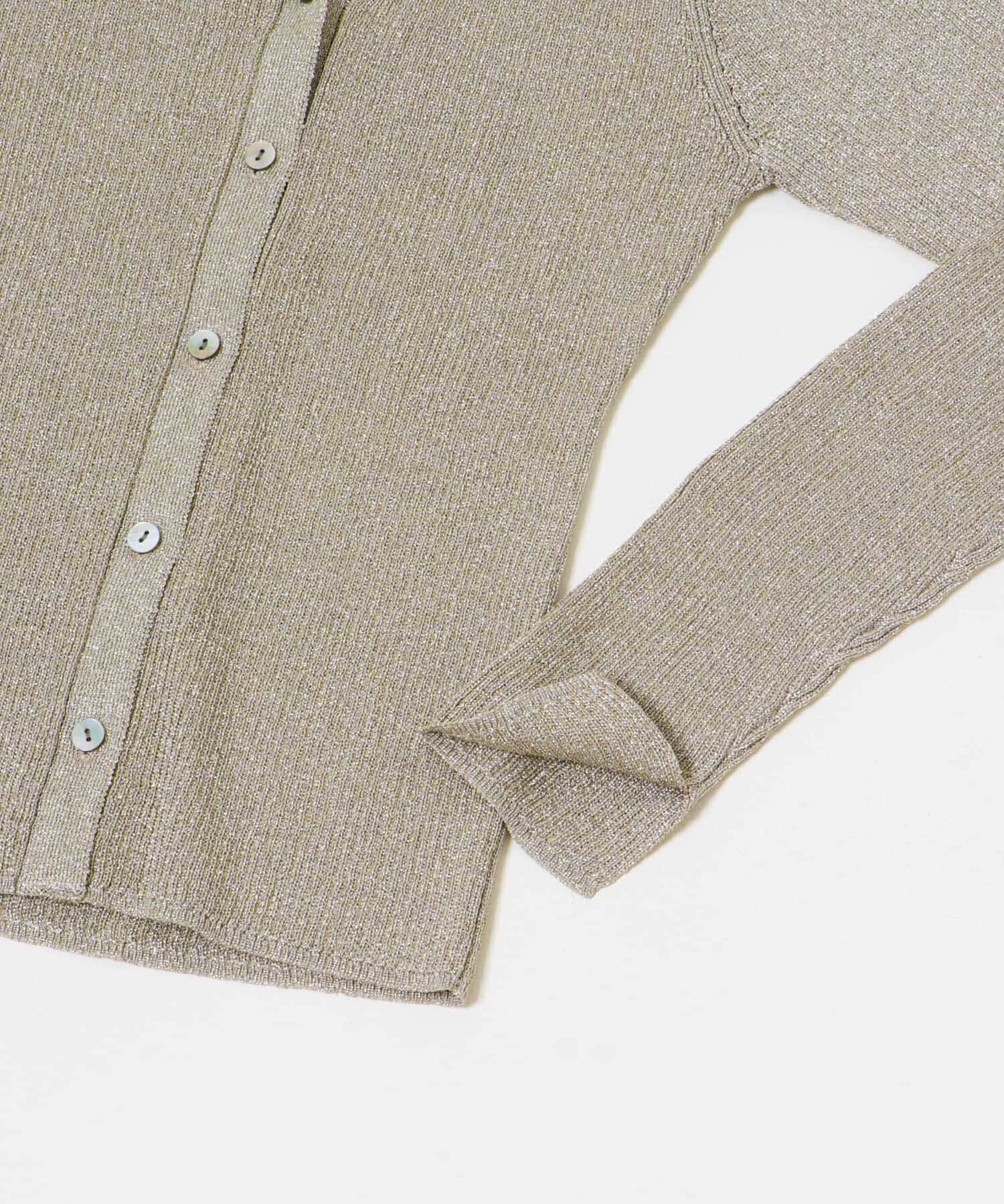 URBAN RESEARCH「ラメリブニットカーディガン」|カーディガン|