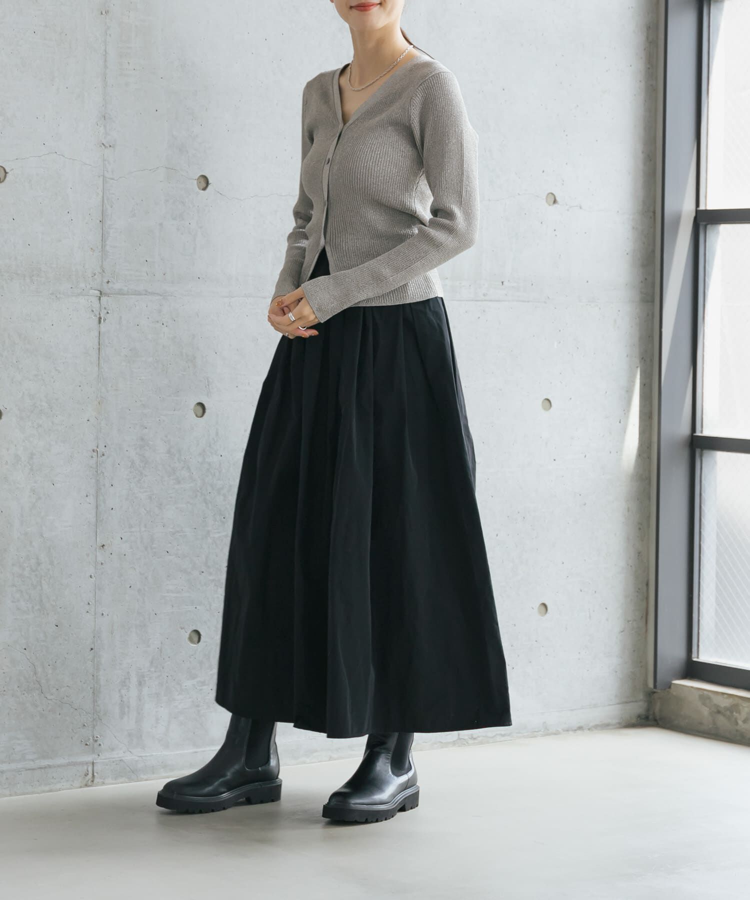 URBAN RESEARCH「ラメリブニットカーディガン」|カーディガン|