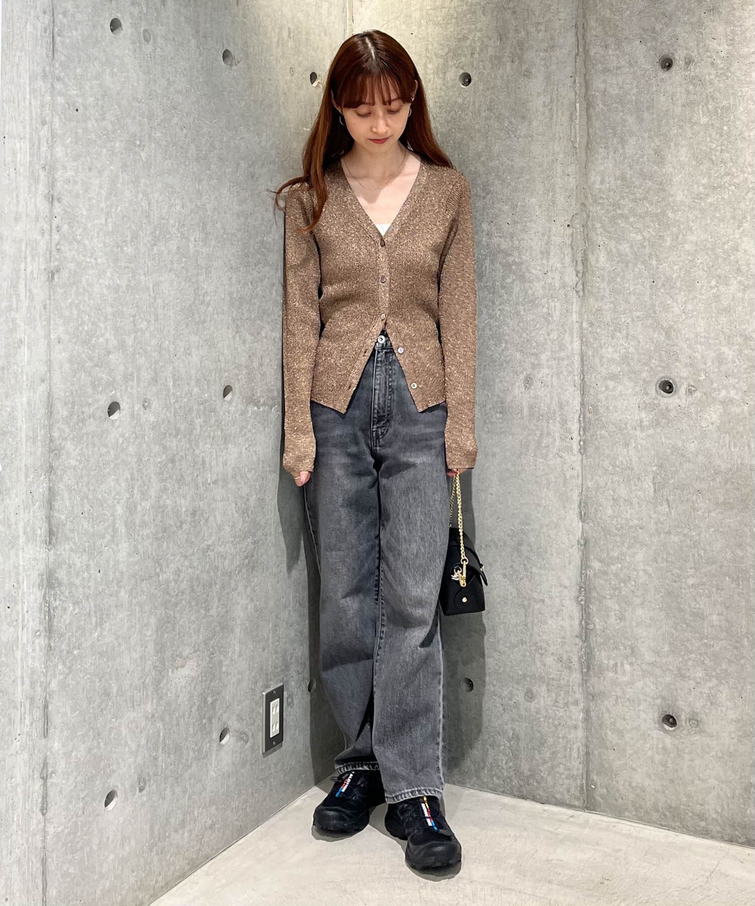 URBAN RESEARCH「ラメリブニットカーディガン」|カーディガン|