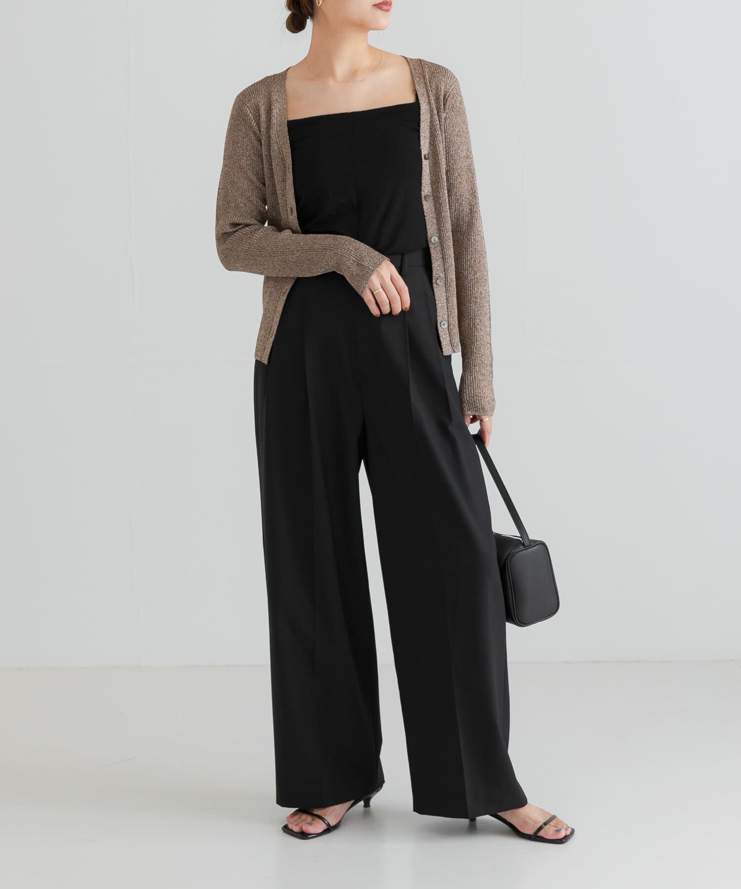 URBAN RESEARCH「ラメリブニットカーディガン」|カーディガン|