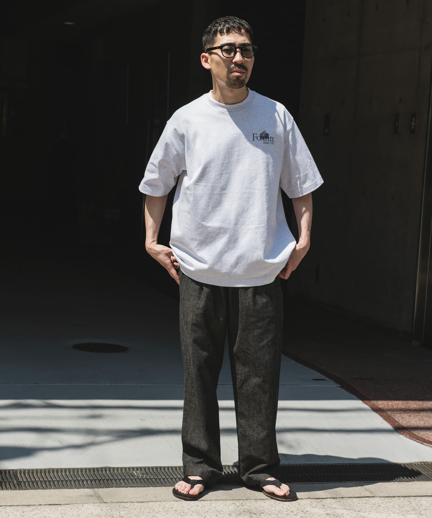 URBAN RESEARCH DOORS「『別注』Foxfire&times;DOORS　焚火プリントTシャツ」|Tシャツ・カットソー|