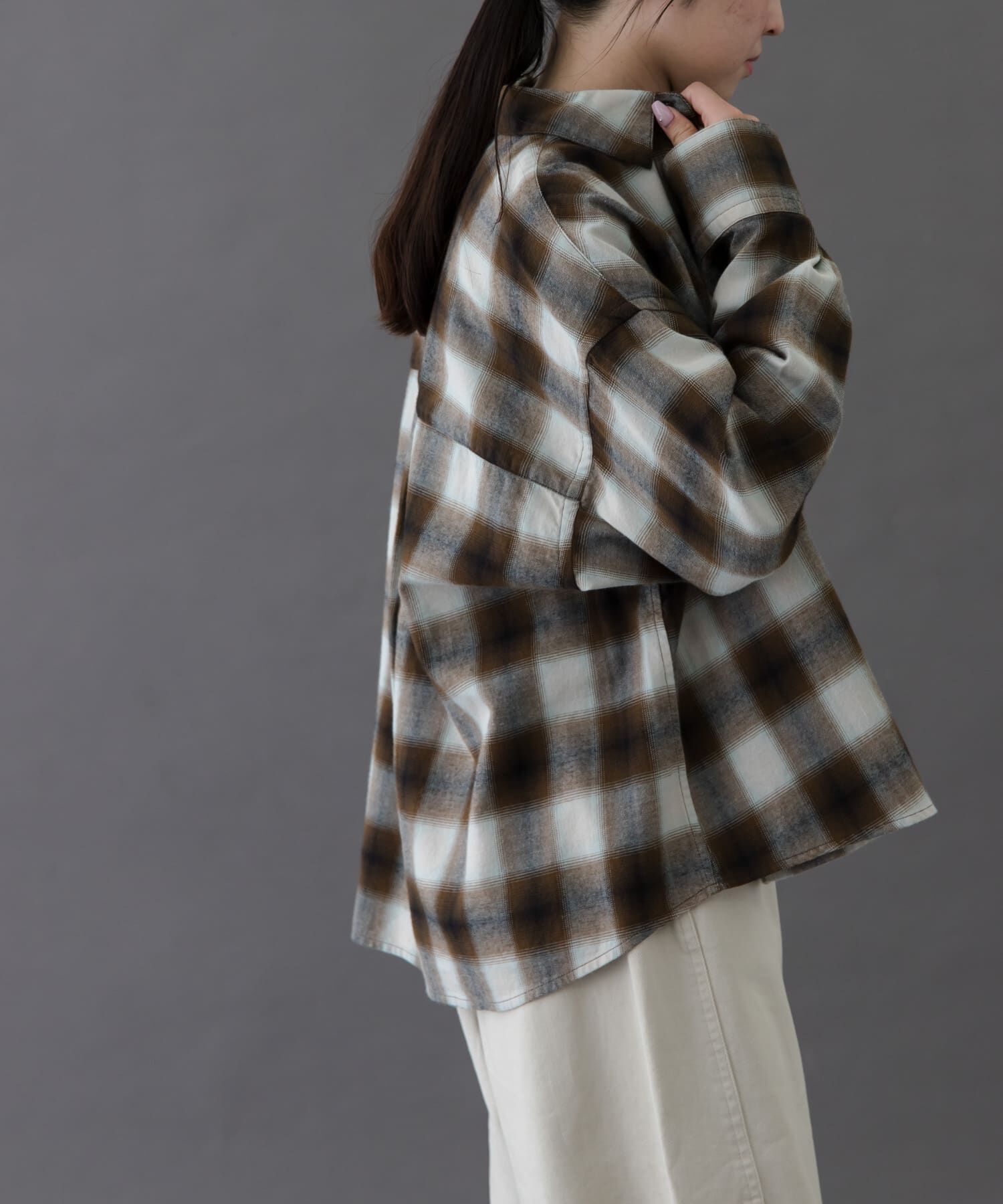 URBAN RESEARCH DOORS「FORK&SPOON　ネルチェックシャツ」|シャツ・ブラウス|