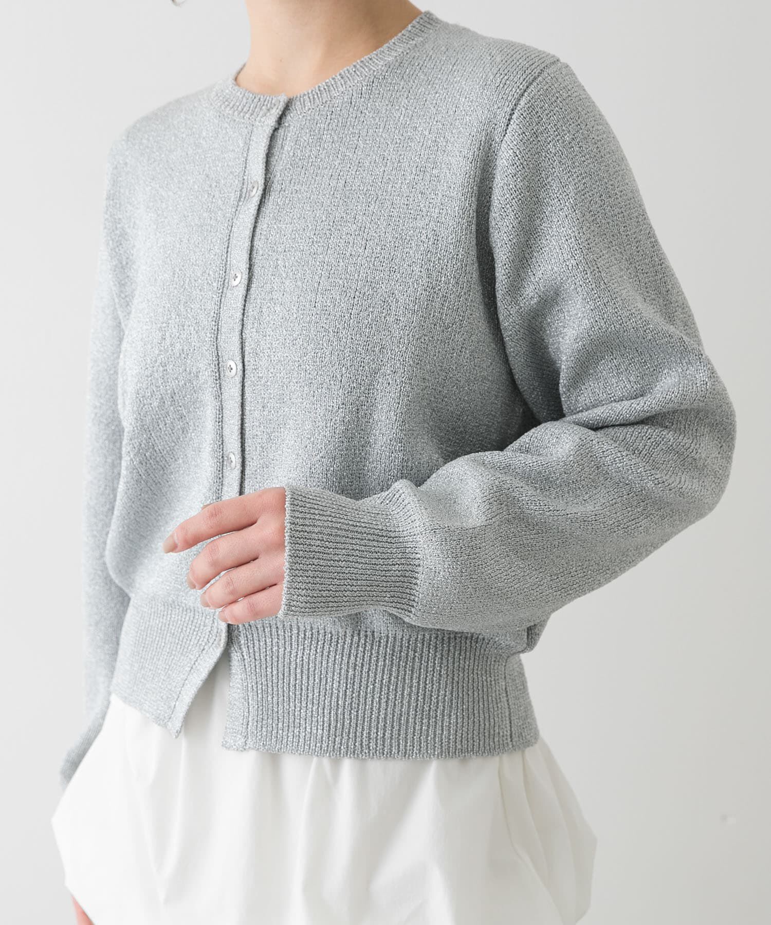 SENSE OF PLACE by URBAN RESEARCH「『洗濯可』グリッターカーディガン」|カーディガン|