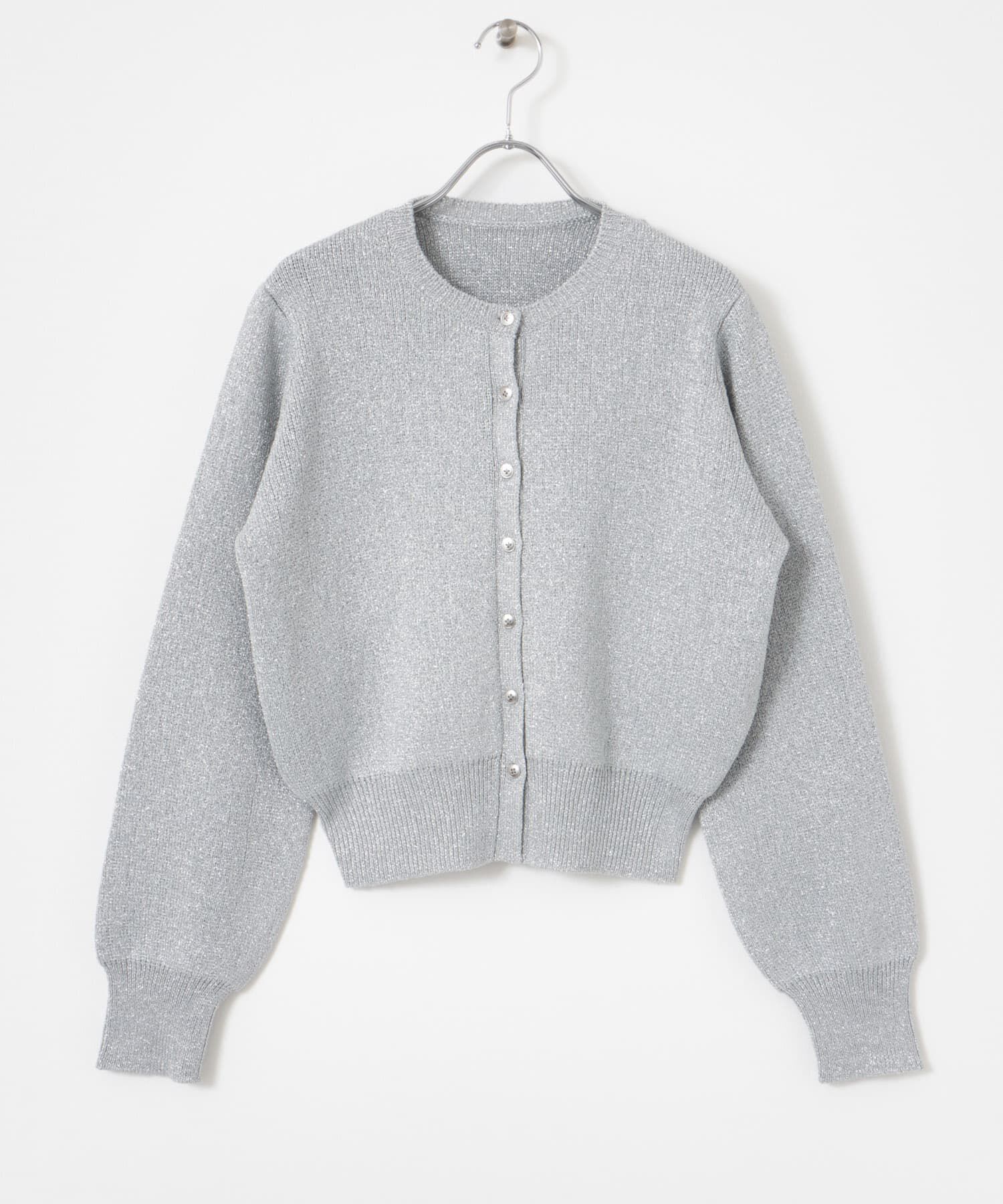 SENSE OF PLACE by URBAN RESEARCH「『洗濯可』グリッターカーディガン」|カーディガン|