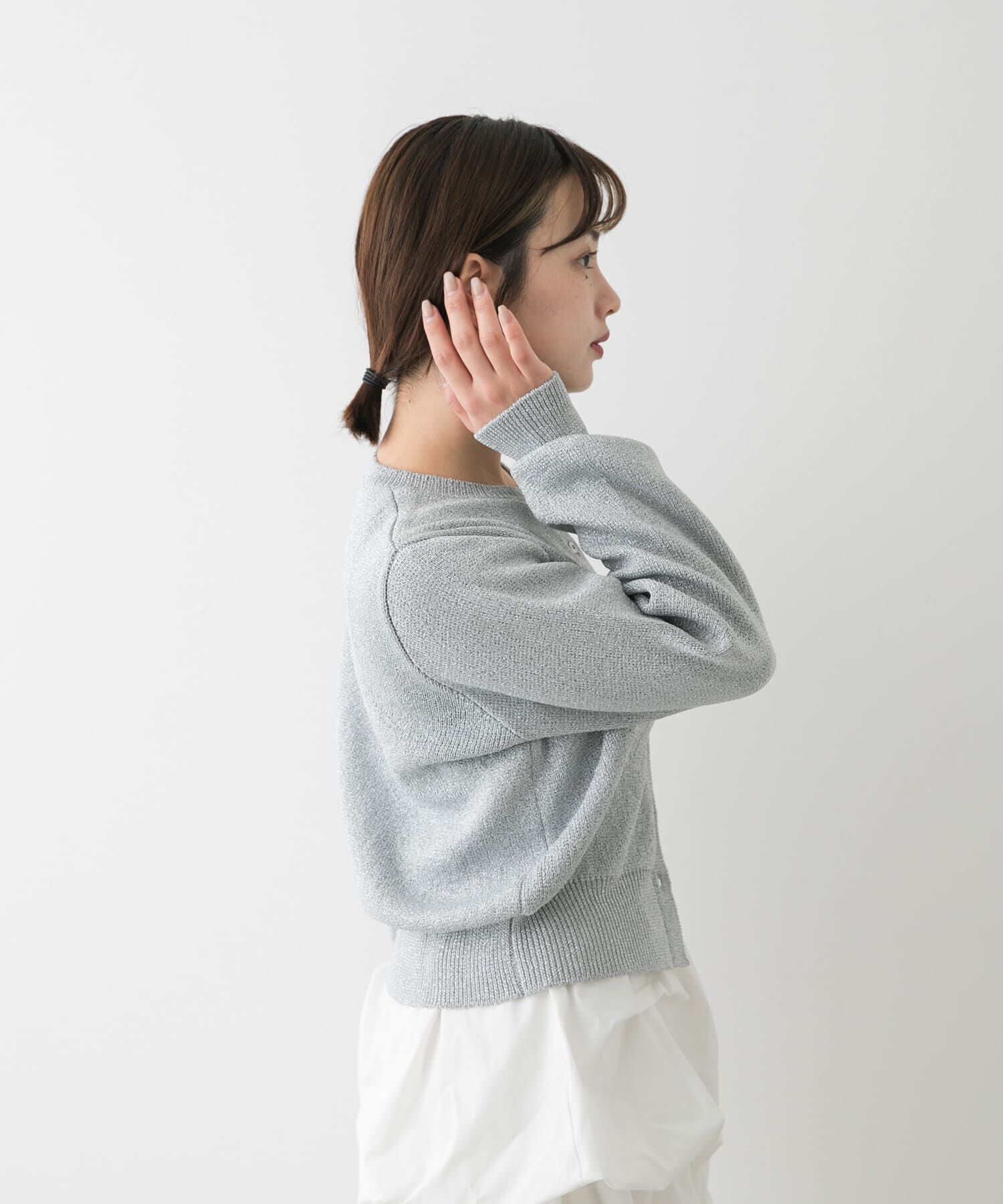 SENSE OF PLACE by URBAN RESEARCH「『洗濯可』グリッターカーディガン」|カーディガン|