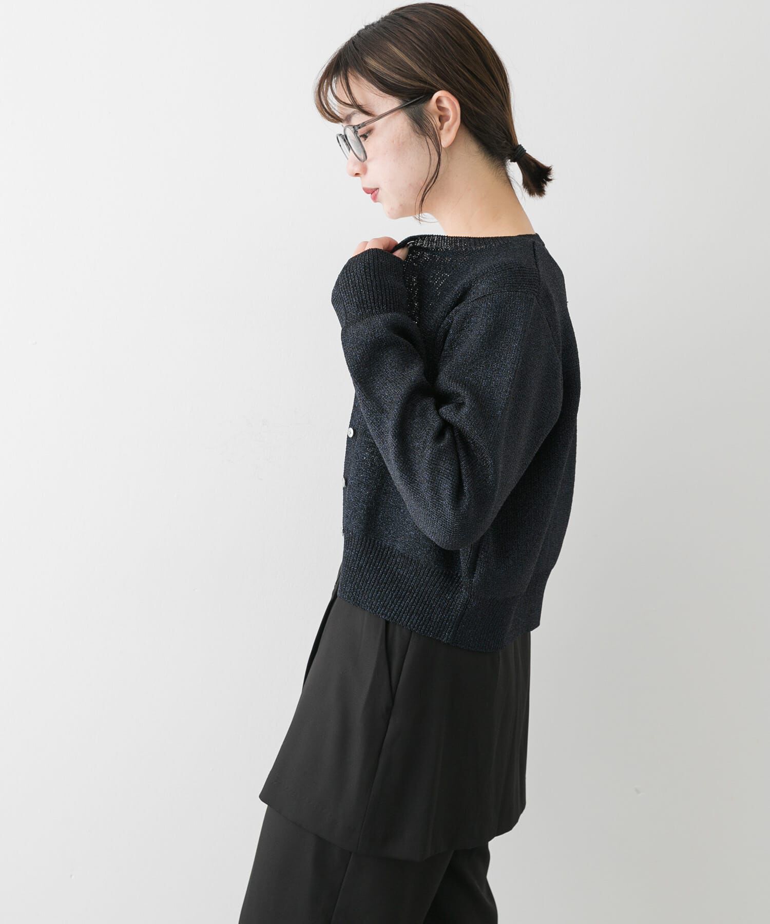 SENSE OF PLACE by URBAN RESEARCH「『洗濯可』グリッターカーディガン」|カーディガン|