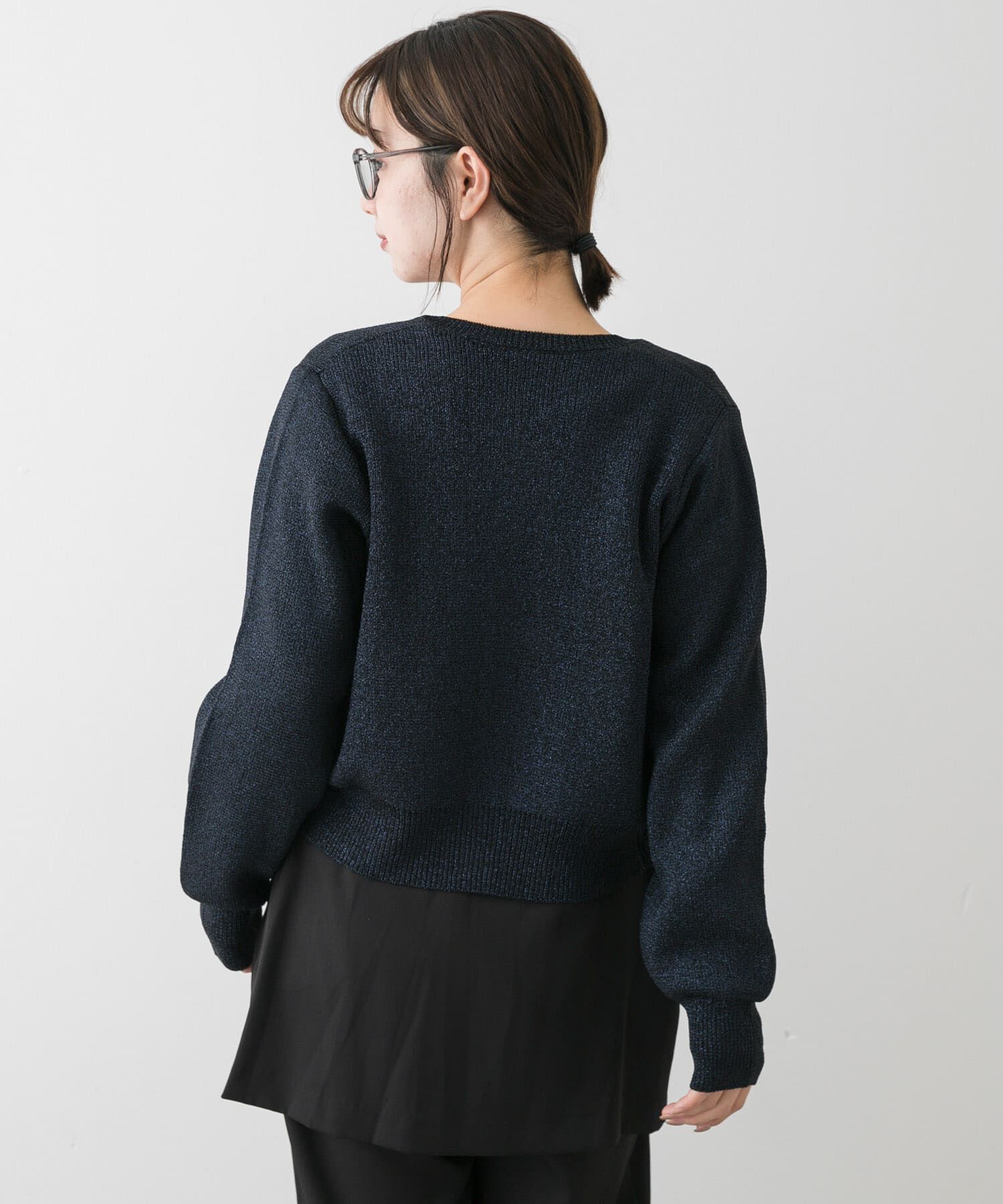 SENSE OF PLACE by URBAN RESEARCH「『洗濯可』グリッターカーディガン」|カーディガン|