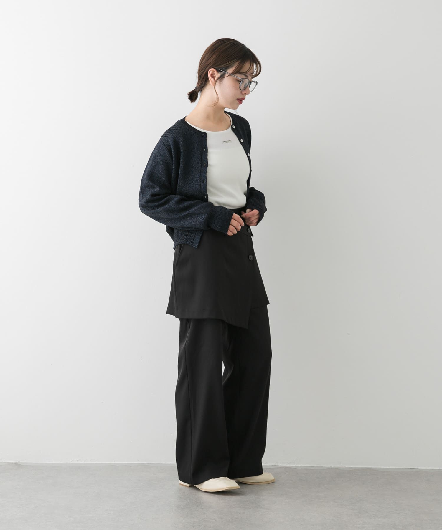 SENSE OF PLACE by URBAN RESEARCH「『洗濯可』グリッターカーディガン」|カーディガン|