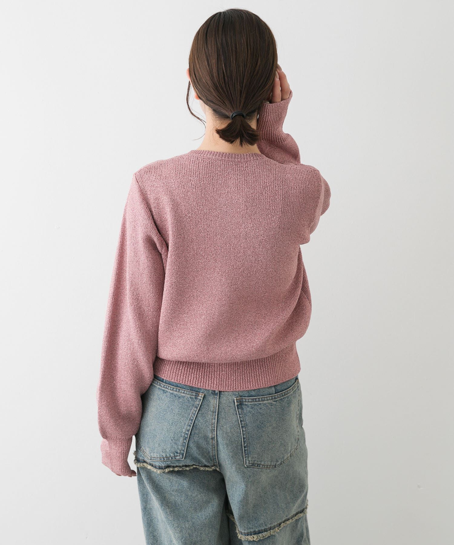 SENSE OF PLACE by URBAN RESEARCH「『洗濯可』グリッターカーディガン」|カーディガン|