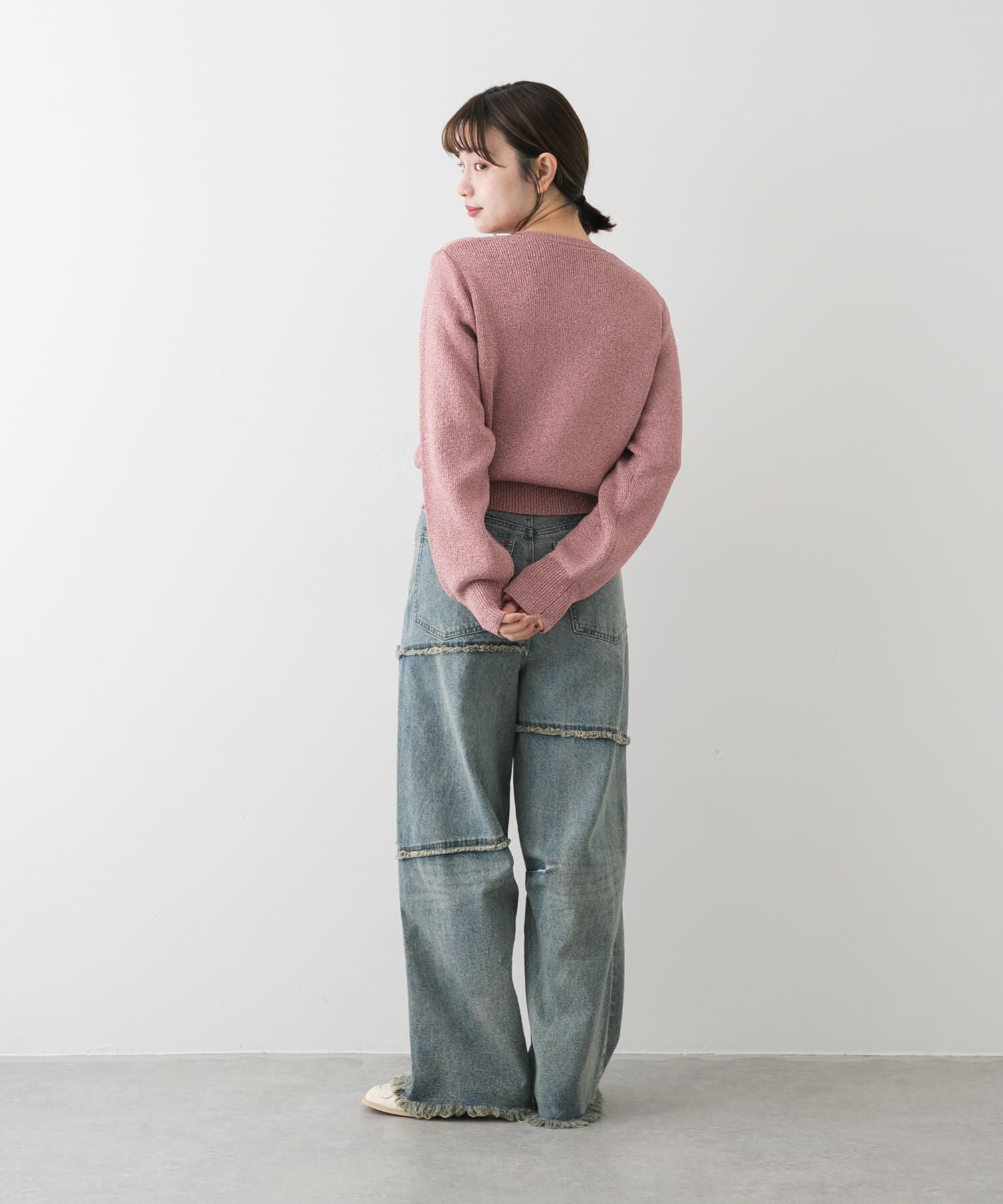 SENSE OF PLACE by URBAN RESEARCH「『洗濯可』グリッターカーディガン」|カーディガン|