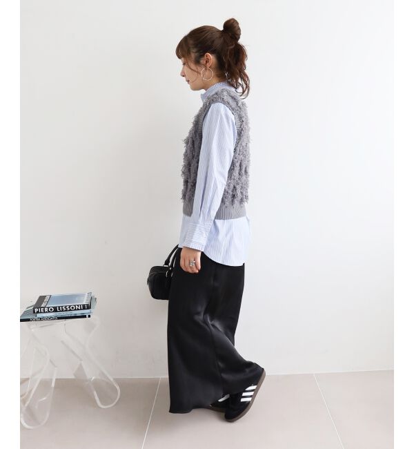  「《WEB・一部店舗限定》ALリボンヤーンベスト」|ベスト・ジレ|