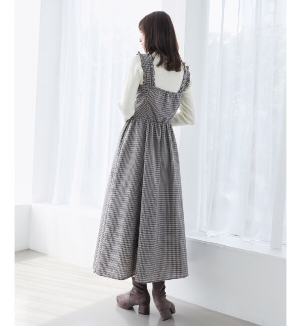 MAJESTICLEGON「2wayリボンチェックワンピース」|ワンピース|