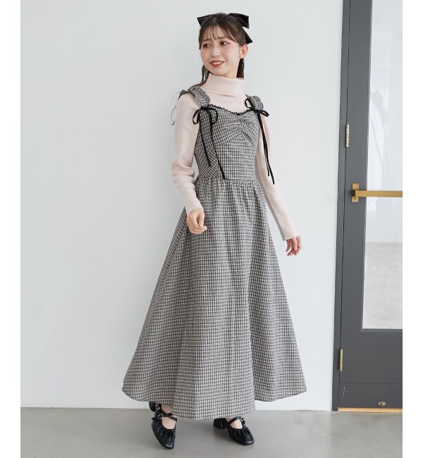 MAJESTICLEGON「2wayリボンチェックワンピース」|ワンピース|