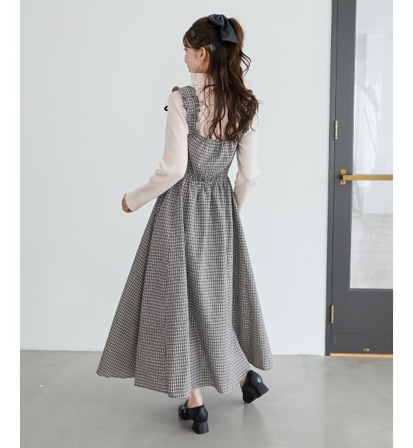 MAJESTICLEGON「2wayリボンチェックワンピース」|ワンピース|