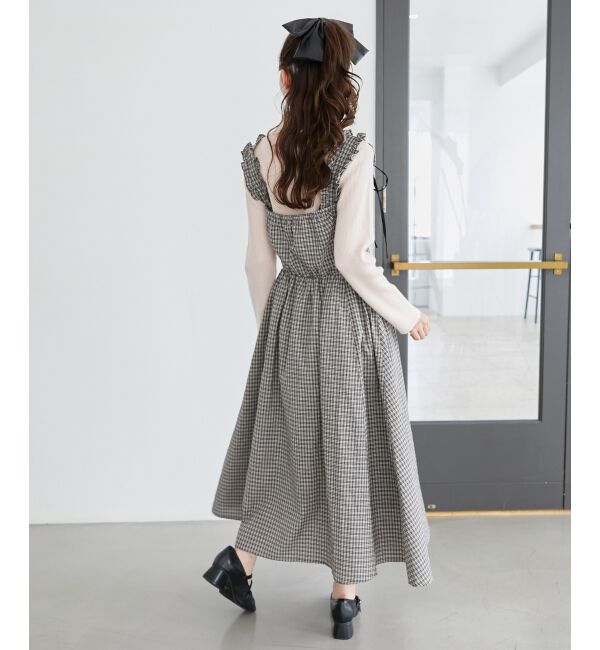 MAJESTICLEGON「2wayリボンチェックワンピース」|ワンピース|
