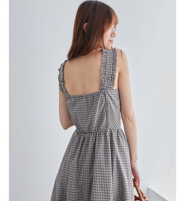 MAJESTICLEGON「2wayリボンチェックワンピース」|ワンピース|