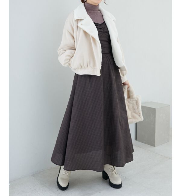 MAJESTICLEGON「2wayリボンチェックワンピース」|ワンピース|