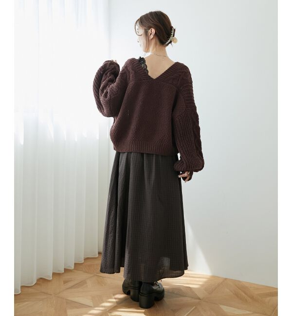 MAJESTICLEGON「2wayリボンチェックワンピース」|ワンピース|